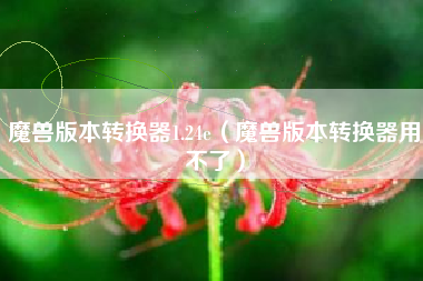 魔兽版本转换器1.24e（魔兽版本转换器用不了）