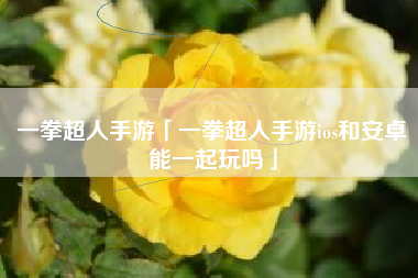 一拳超人手游「一拳超人手游ios和安卓能一起玩吗」