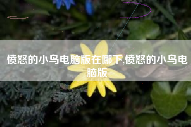 愤怒的小鸟电脑版在哪下,愤怒的小鸟电脑版