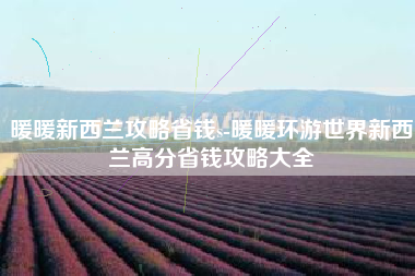 暖暖新西兰攻略省钱s-暖暖环游世界新西兰高分省钱攻略大全