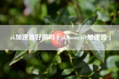 ak加速器好用吗「akinometer加速器」