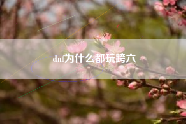 dnf为什么都玩跨六