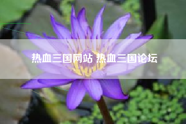热血三国网站 热血三国论坛