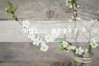 为什么dnf一直登录不了