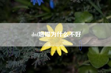 dnf增幅为什么不好