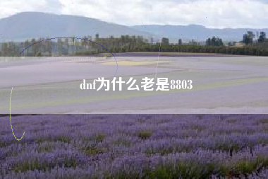 dnf为什么老是8803