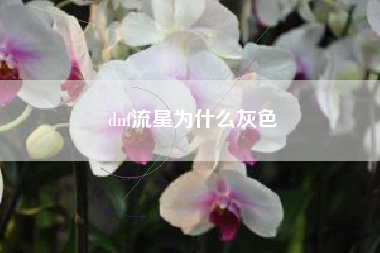 dnf流星为什么灰色