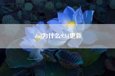 dnf为什么9.14更新