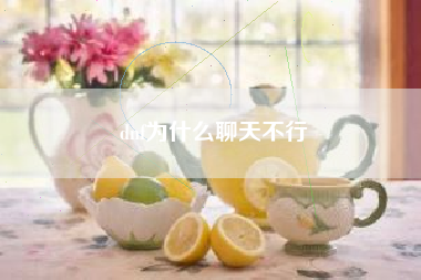 dnf为什么聊天不行