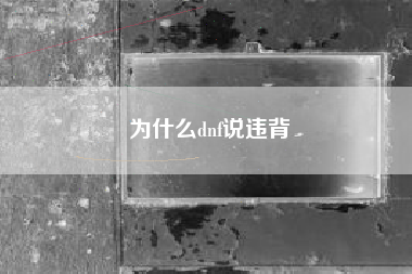 为什么dnf说违背