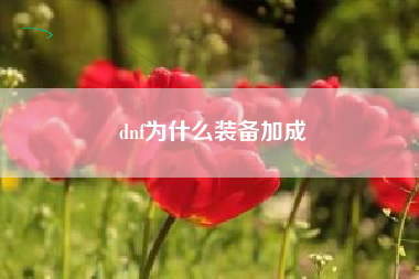 dnf为什么装备加成