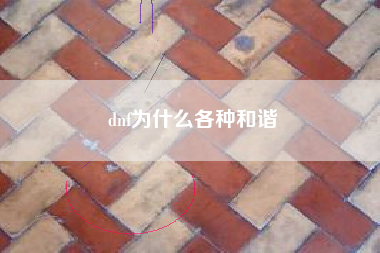 dnf为什么各种和谐