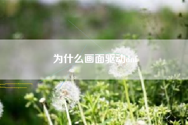 为什么画面驱动dnf