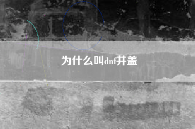 为什么叫dnf井盖