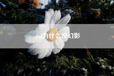 dnf为什么没幻影