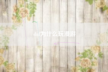 dnf为什么玩漫游