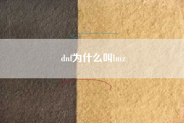 dnf为什么叫lmz