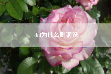 dnf为什么刷钢铁