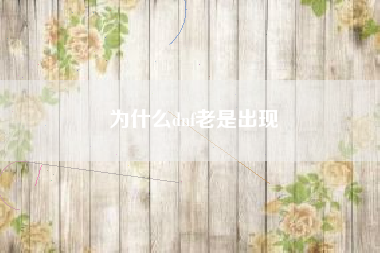 为什么dnf老是出现
