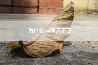 为什么dnf聊天不了