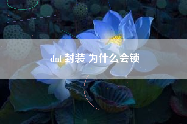 dnf 封装 为什么会锁