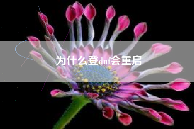 为什么登dnf会重启