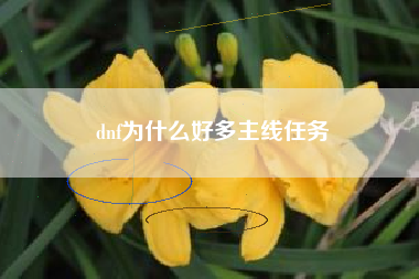 dnf为什么好多主线任务