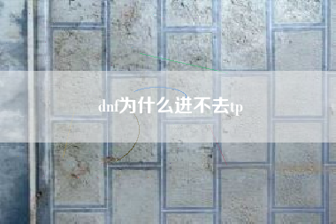 dnf为什么进不去tp