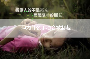 dnf为什么手动会被制裁