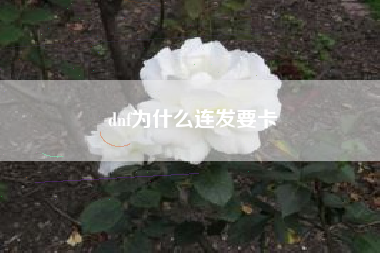 dnf为什么连发要卡