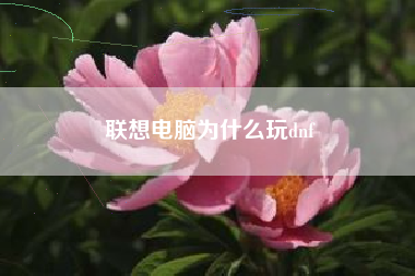 联想电脑为什么玩dnf