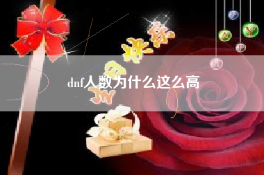 dnf人数为什么这么高