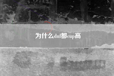 为什么dnf都cup高