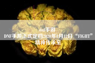 dnf手游 
DNF手游正式定档2020年8月12日“FIGHT”精神传承至