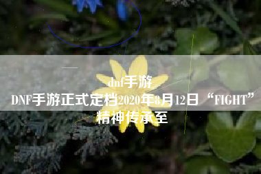 dnf手游 
DNF手游正式定档2020年8月12日“FIGHT”精神传承至